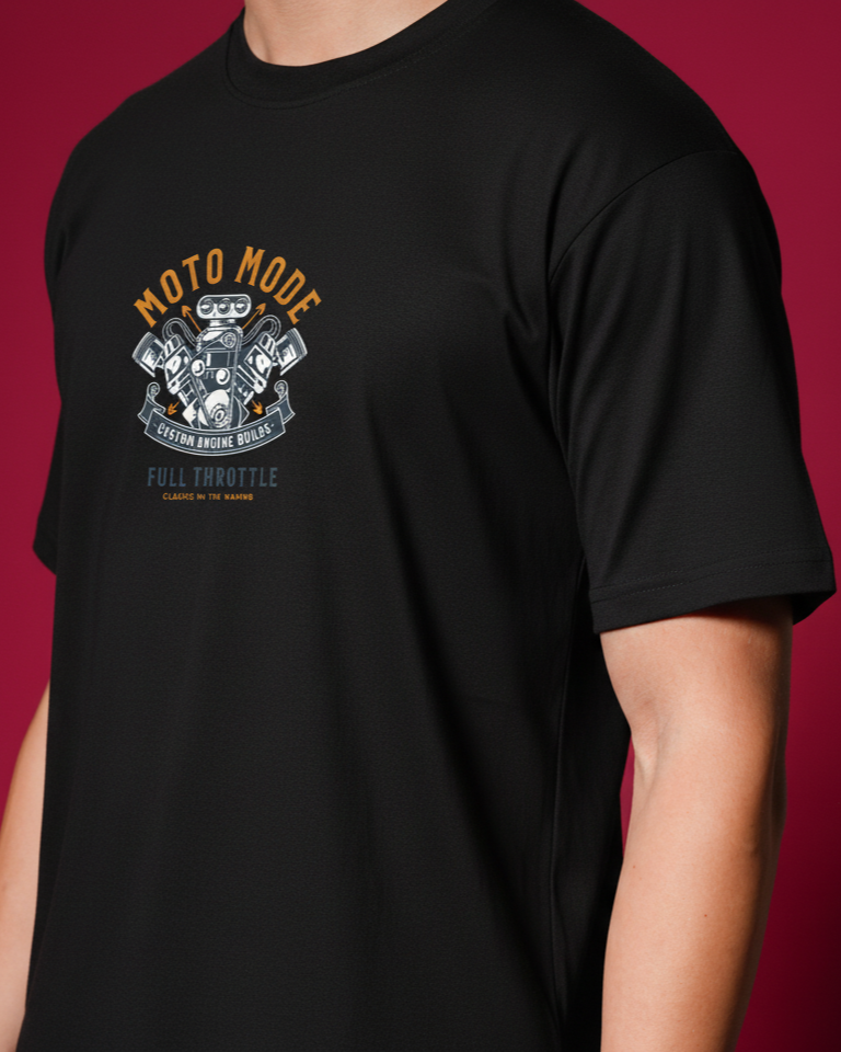 Men Round Neck Cotton T-Shirt