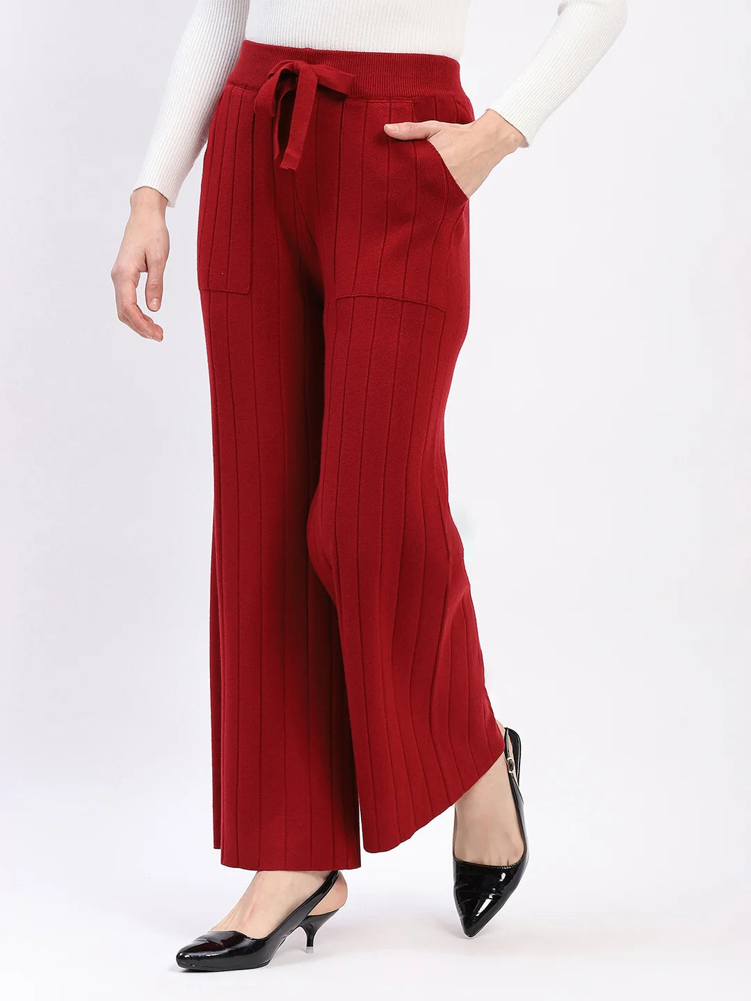 Effortless Winter Knit Pants