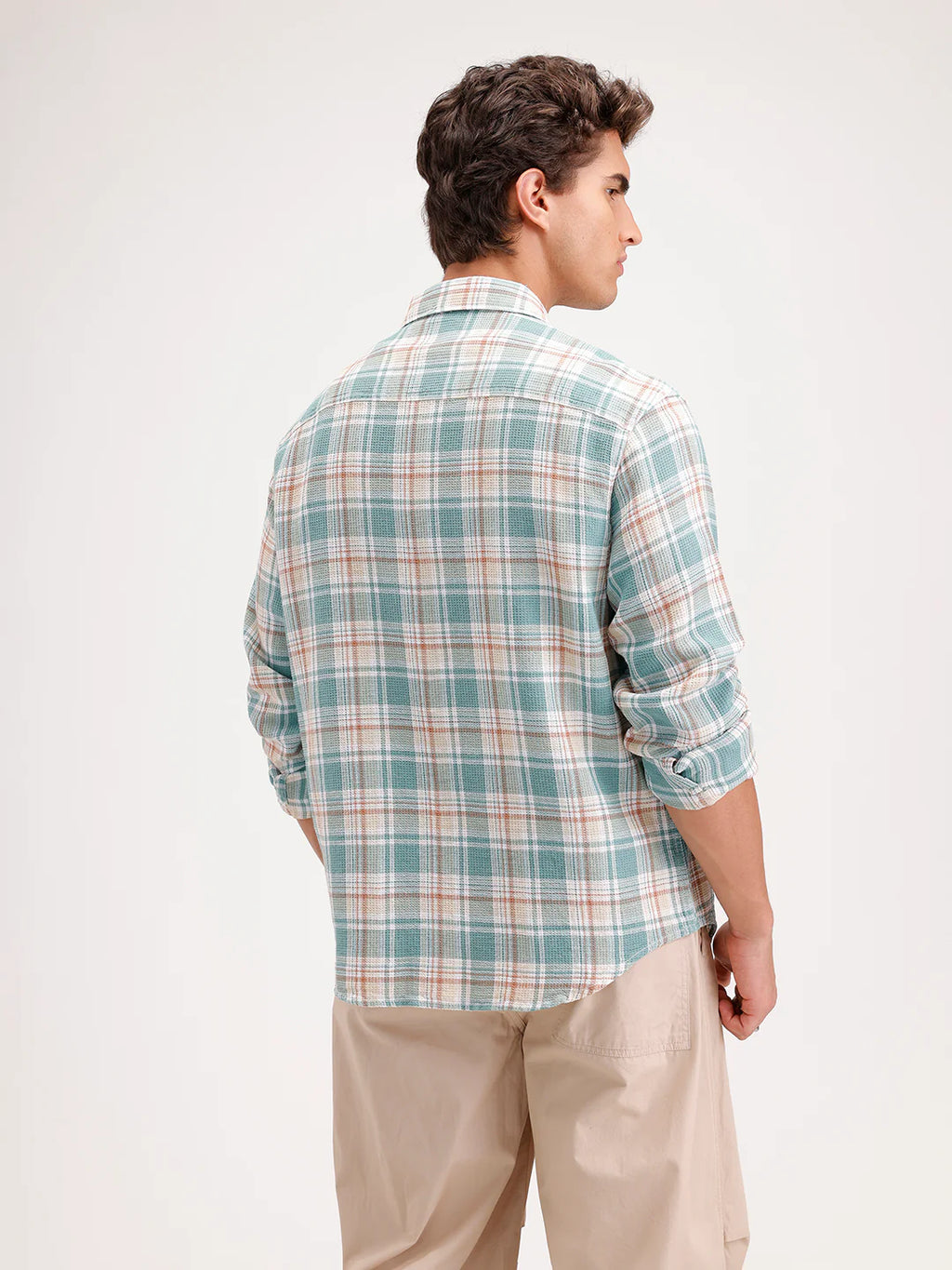 Comfort Fit Double Pocket Shirt  | Green