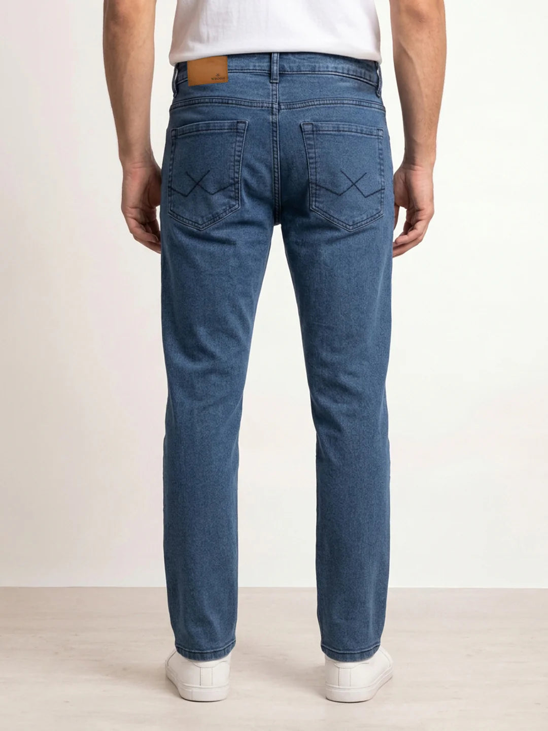 Solid Slim Fit Denim Jeans | Blue