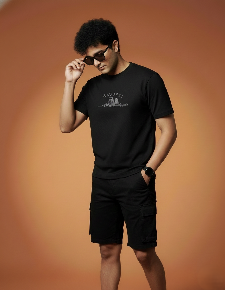 Men Printed Regular Cotton T-Shirt