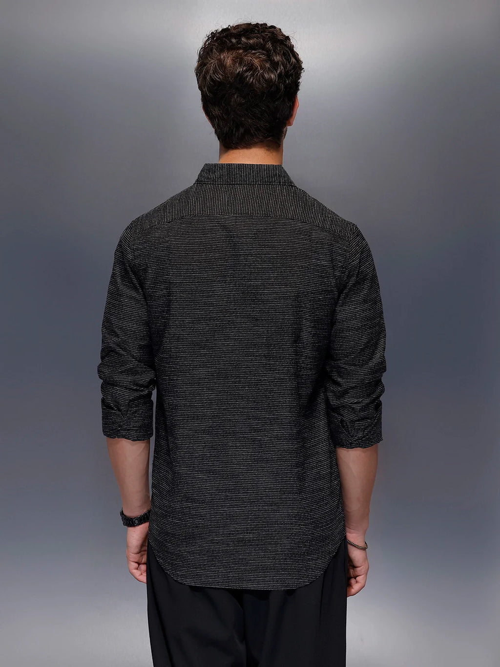 Men's Casual Regular Fit Shirt   |  Black