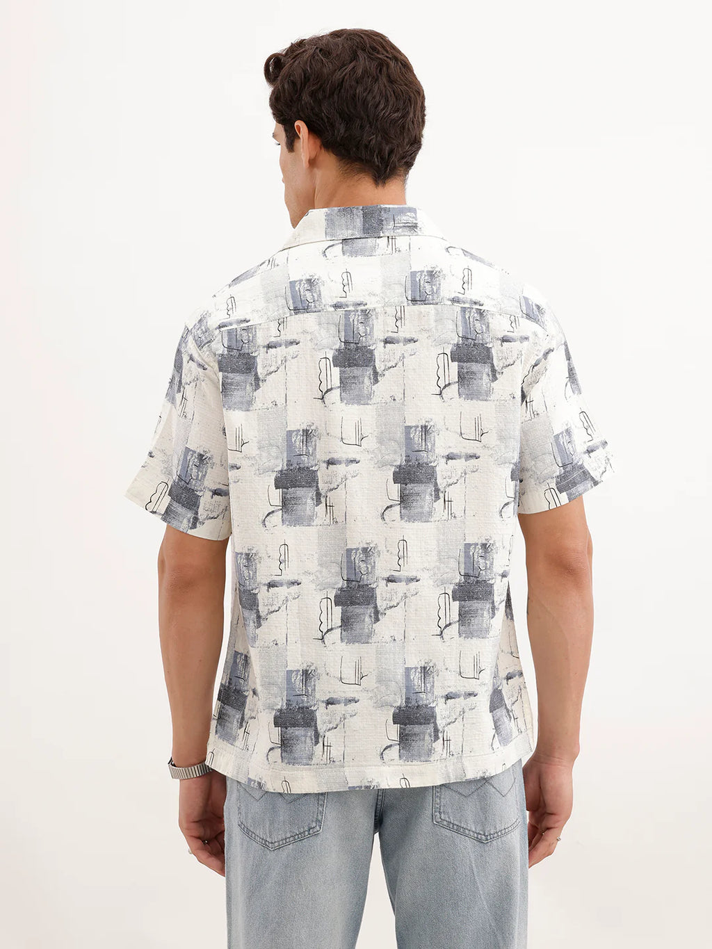 Resort Fit AOP Shirt  | White