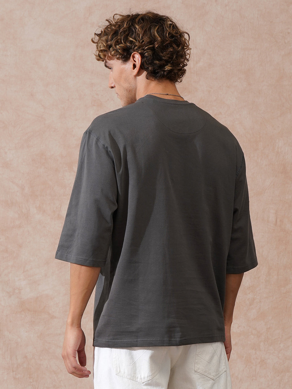 Heavy GSM 3/4th Sleeve T-Shirt | Grey