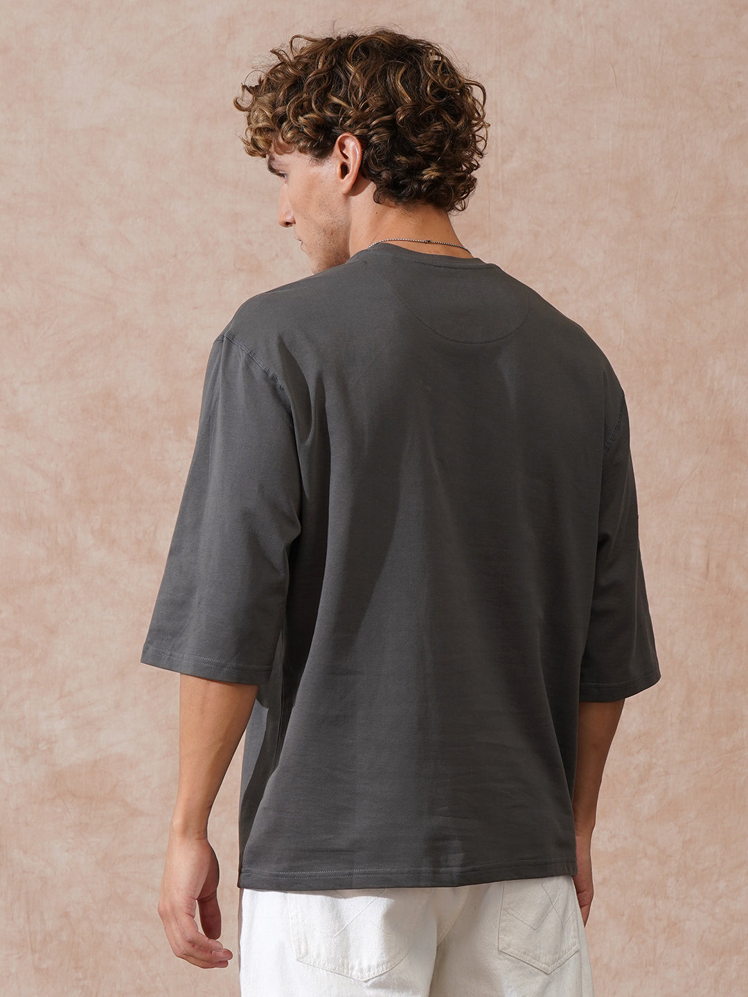 Heavy GSM 3/4th Sleeve T-Shirt | Grey