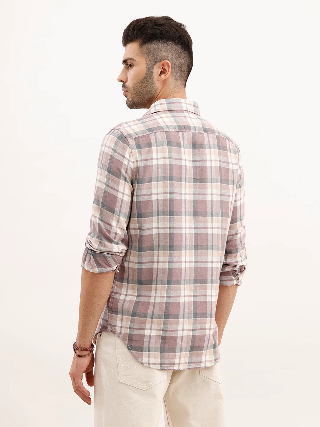 Oversized Fit Checkered Shirt | Multicolor