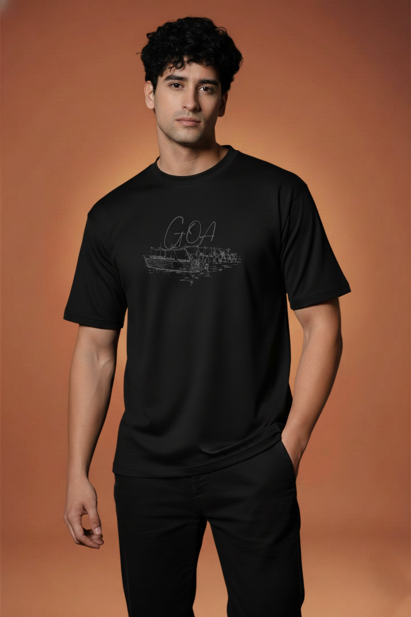 Men Printed Regular Cotton T-Shirt
