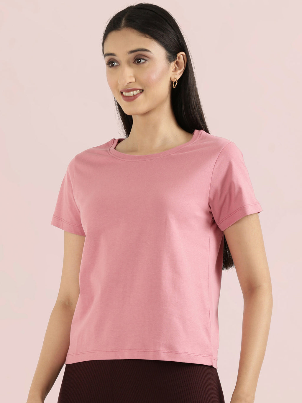 Cotton Jersey Crew Neck Slim Fit T-Shirt