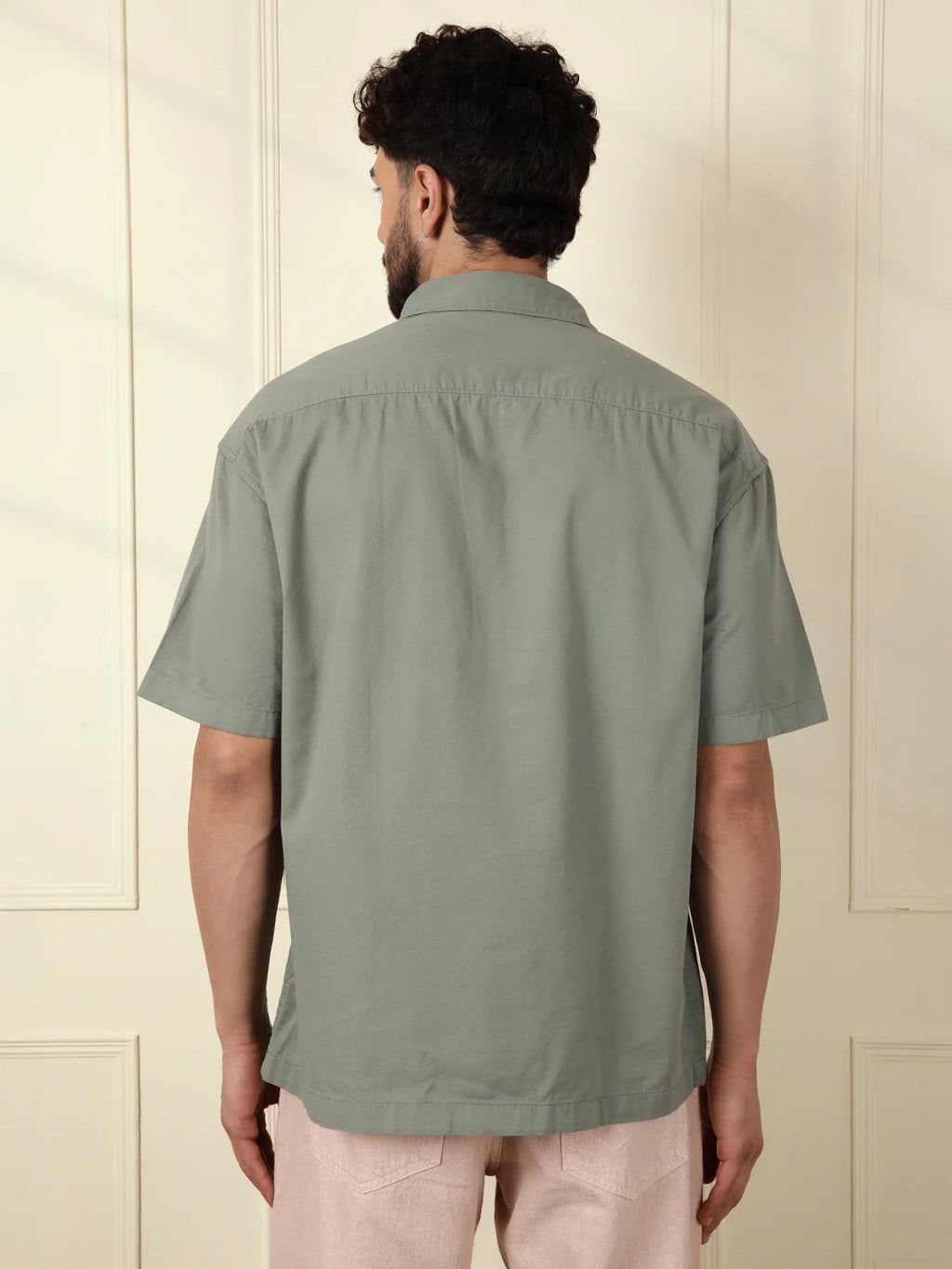 Popover Oversized Fit Shirt | Green