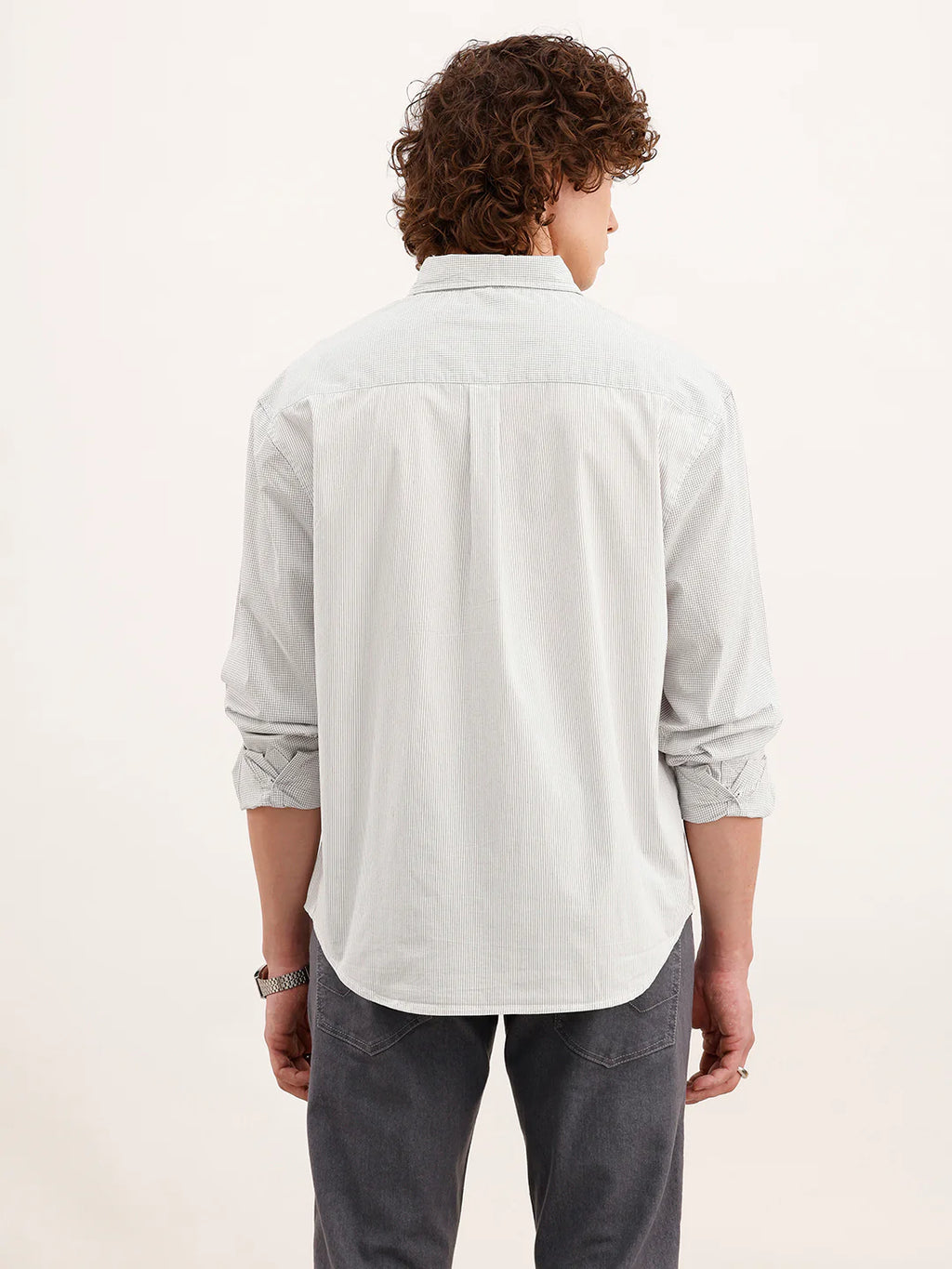 Comfort Fit Cut & Sew Shirt  | Grey