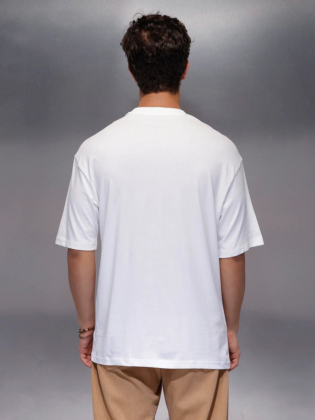 Classic Placement Printed T-Shirt   |  White