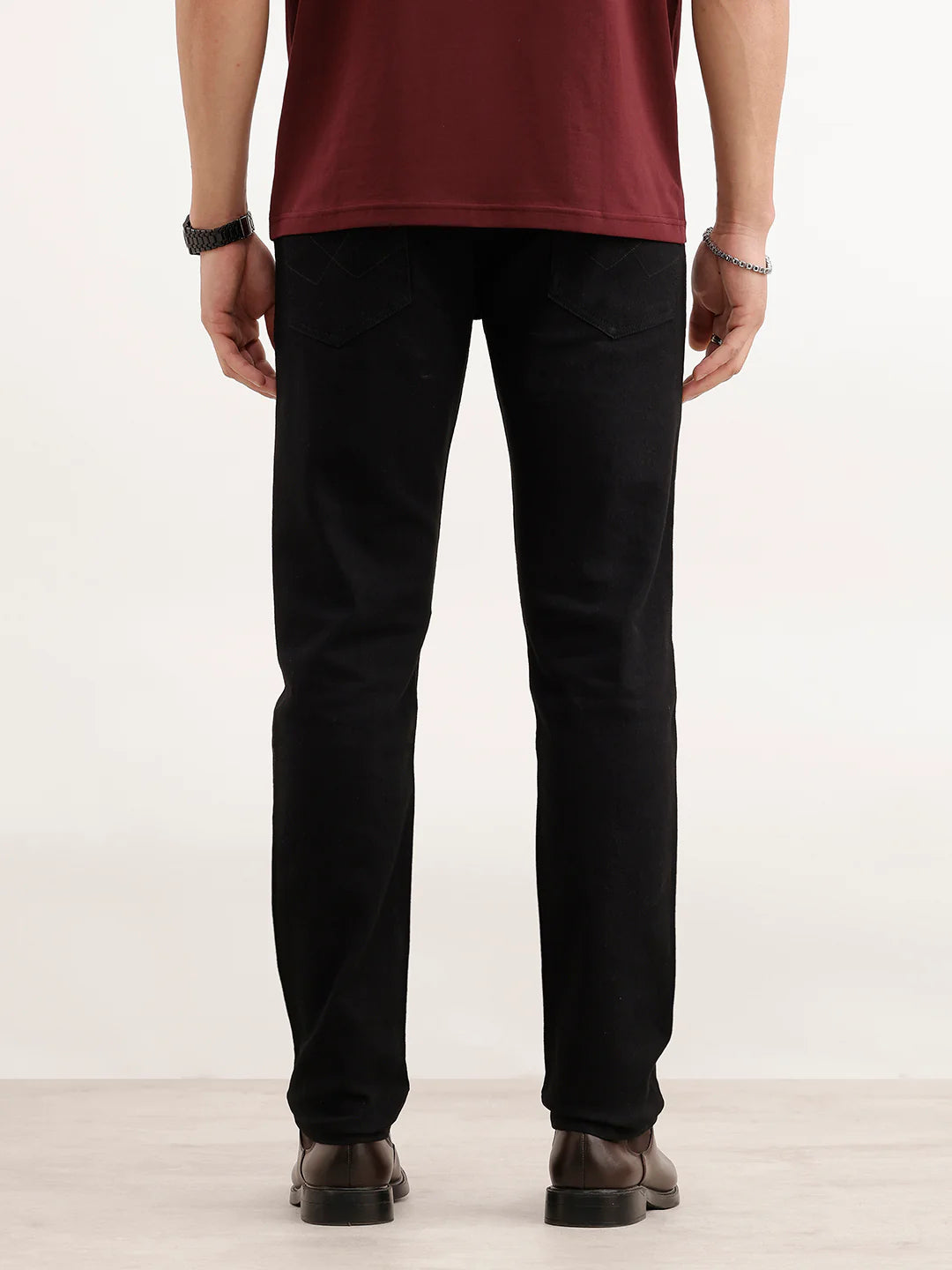 Casual Light Fade Slim Fit Jeans | Black