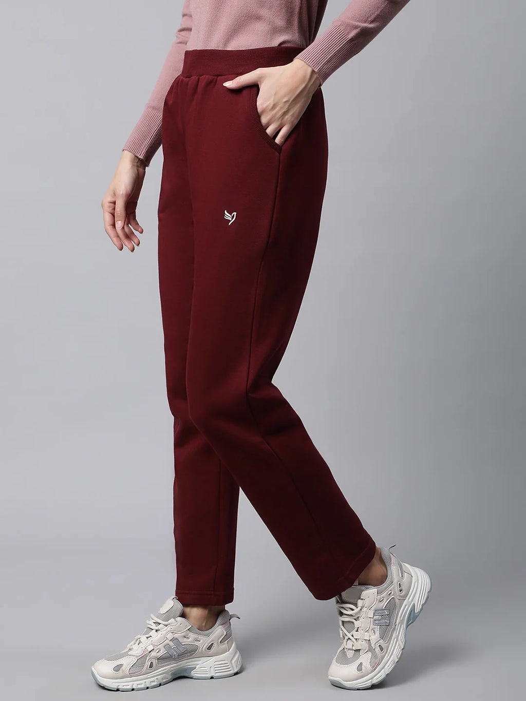 Wine Track Pants With Pockets