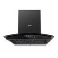 Midea 60 cm Chimney 1250 m3/hr strong suction power | Filter-less | Auto clean Reminder | Gesture Control | Free Installation | Black l MH60A17EM26BB-IN