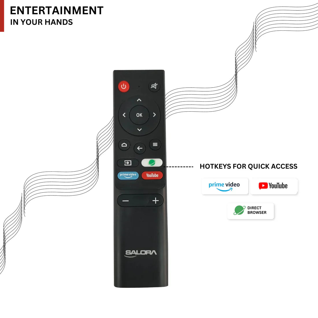 Salora 109 Cm (43 Inches) FHD Smart LED Coolita TV SLV-4432 SFC