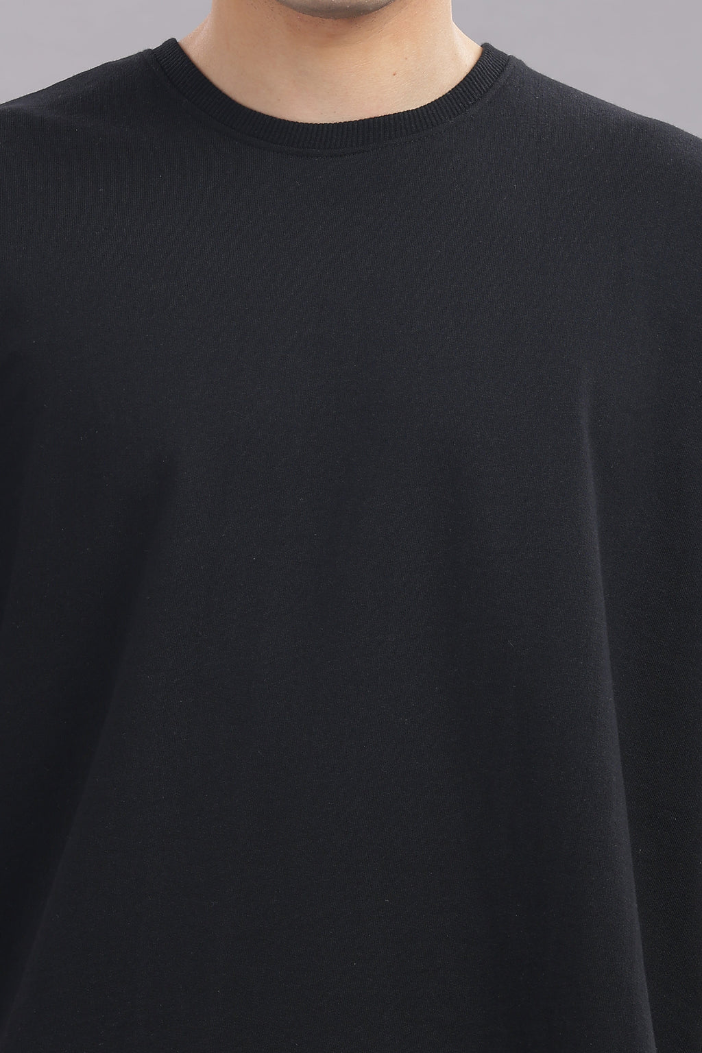 Men Black Cotton Oversized T-Shirt