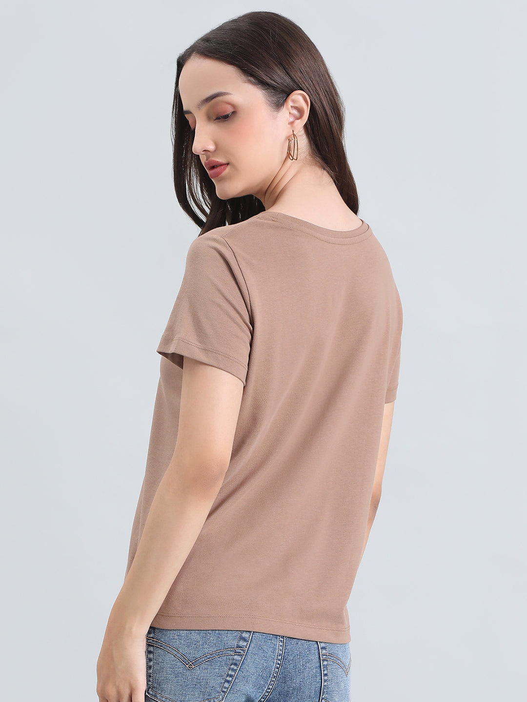 Cotton Jersey Crew Neck Slim Fit T-Shirt