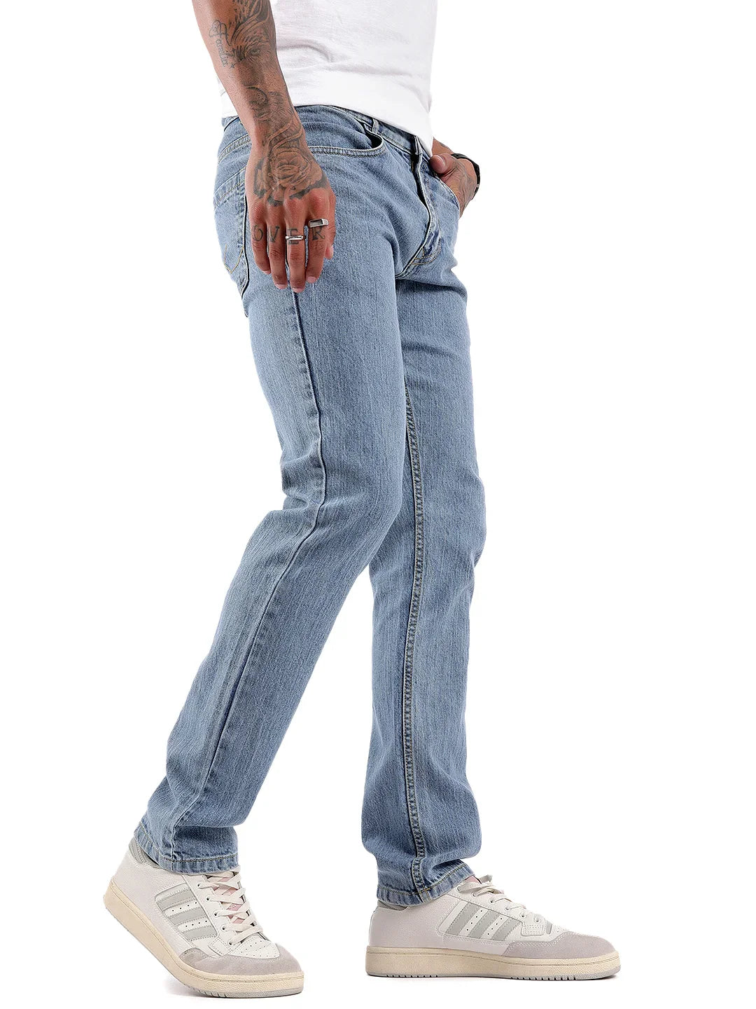 Light Blue Basic Slim Fit Jeans