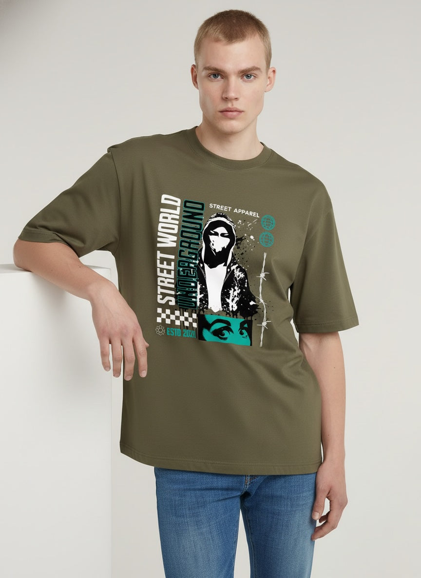 Men Oversized Cotton T-Shirt