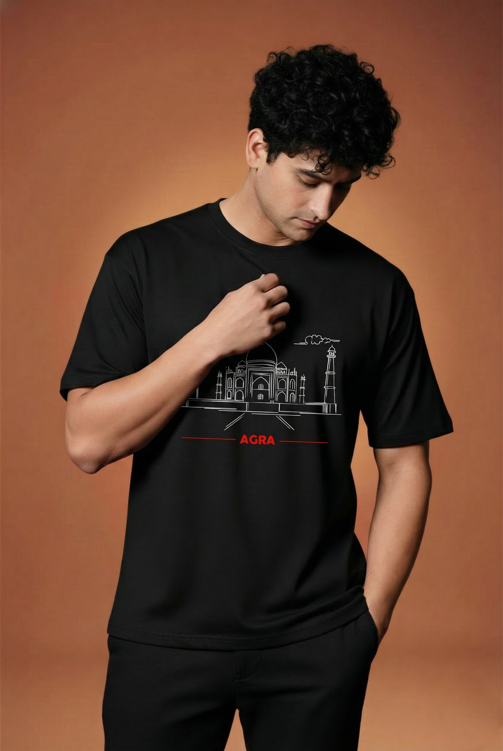 Men Printed Regular Cotton T-Shirt
