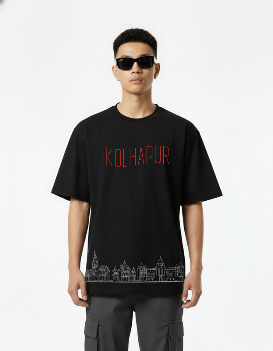 Men Printed Cotton Oversized T-Shirt