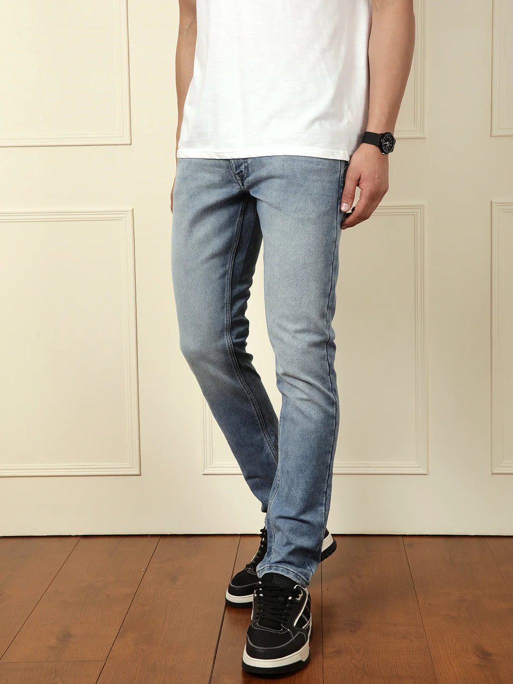 Faded Slim Fit Jeans | Light Grey