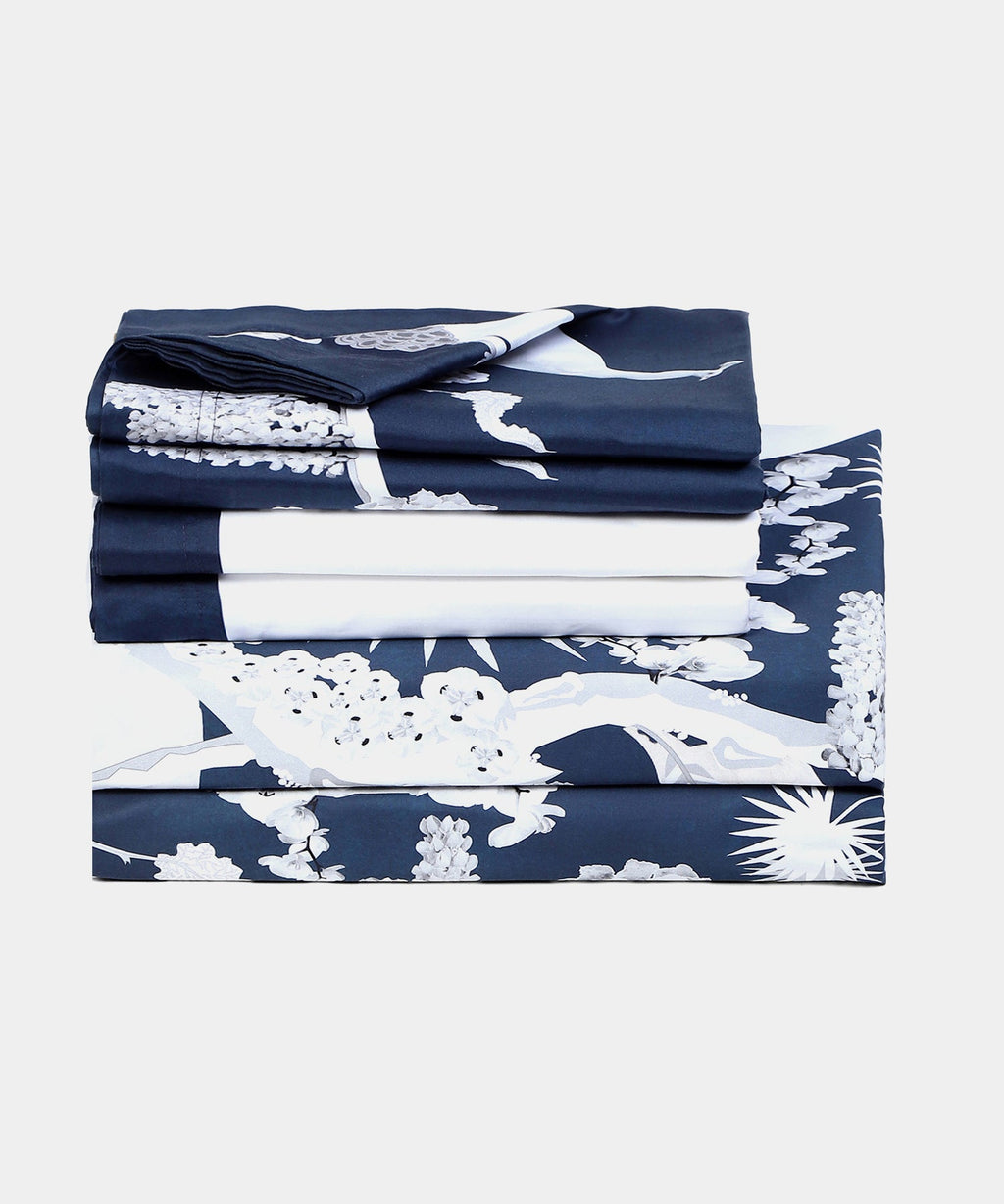 Shivan & Narresh King Bedsheet Set, Izu Juno |400TC Cotton|4 pillow covers