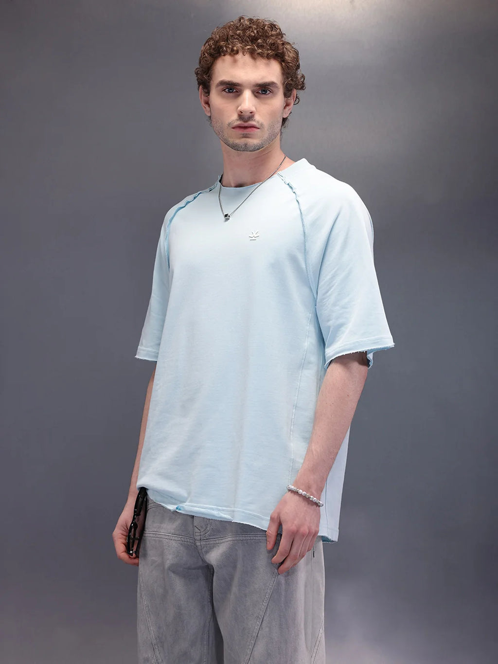 Cut & Sue Oversized T-Shirt | Light Blue
