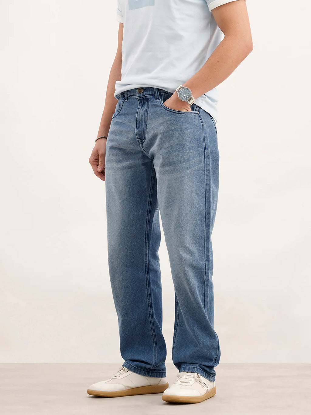 Anti Fit Denim Jeans  | Light Blue