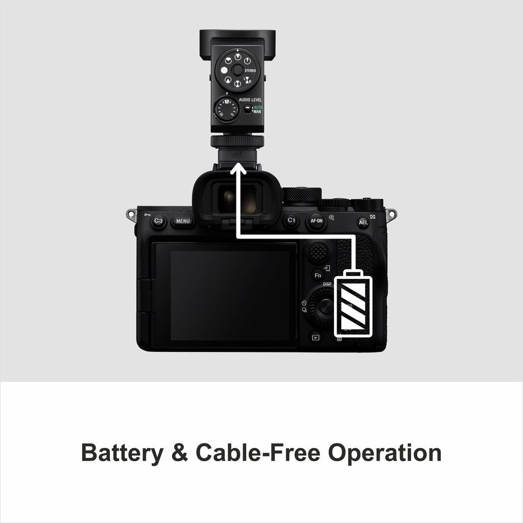 Sony ECM-M1 Digital Shotgun Camera Microphone | Eight Audio Recording Modes | Compact Microphone, Ideal for YouTubers | Vlogging & Content Creation | Interviews & Wedding Filmmakers