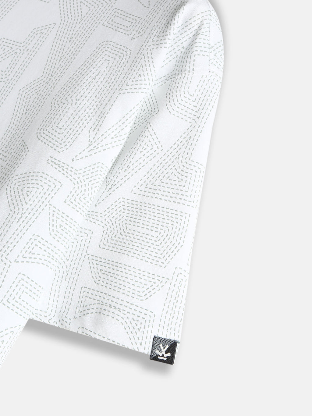 Tonal AOP Oversized T-Shirt | White
