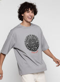 Men Oversized Cotton Tribal T-Shirt