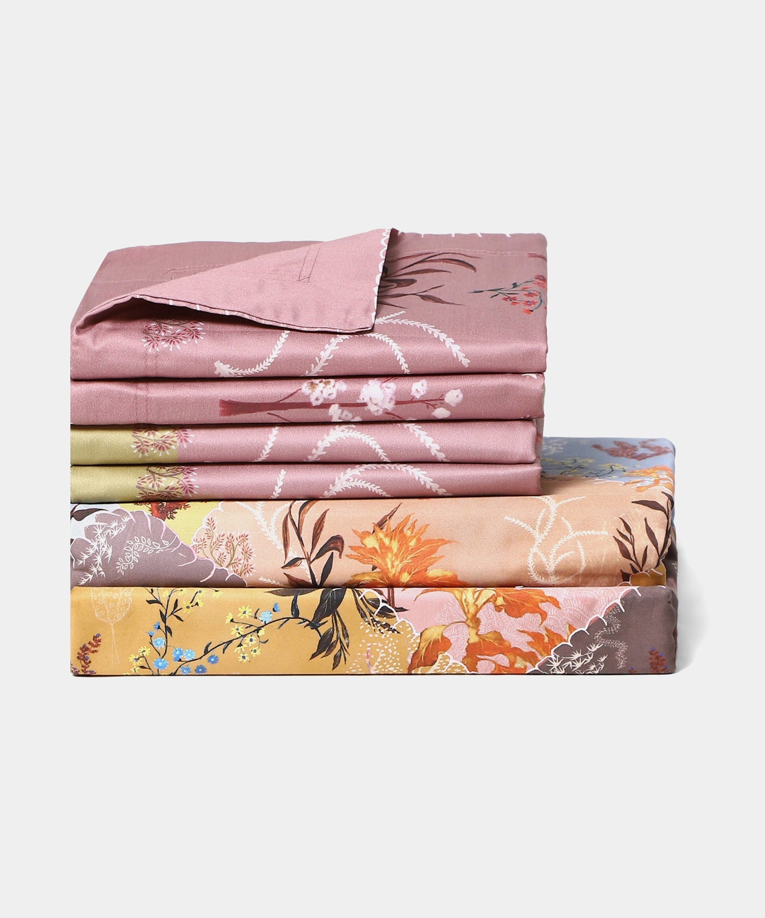 Shivan & Narresh King Bedsheet Set, Morning Calm |400TC Cotton|4 pillow covers