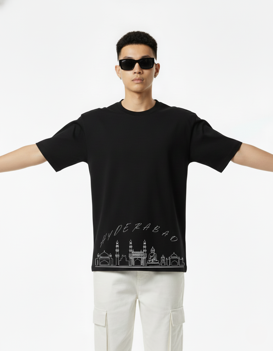 Men Printed Cotton Oversized T-Shirt