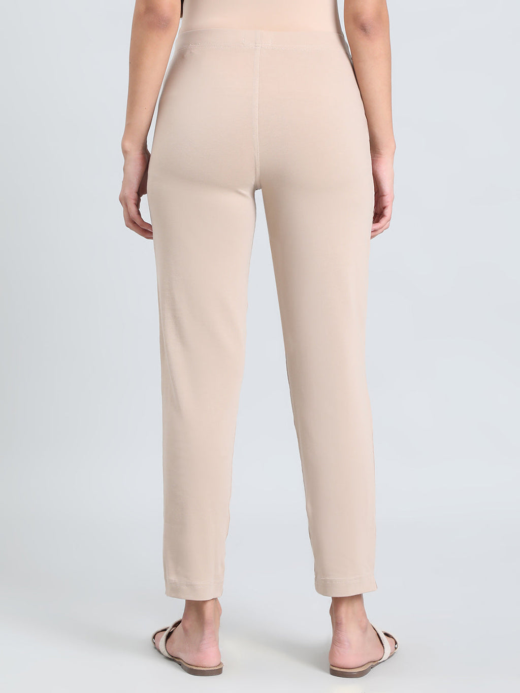 Dark Beige Cotton Stretch Kurti Pants
