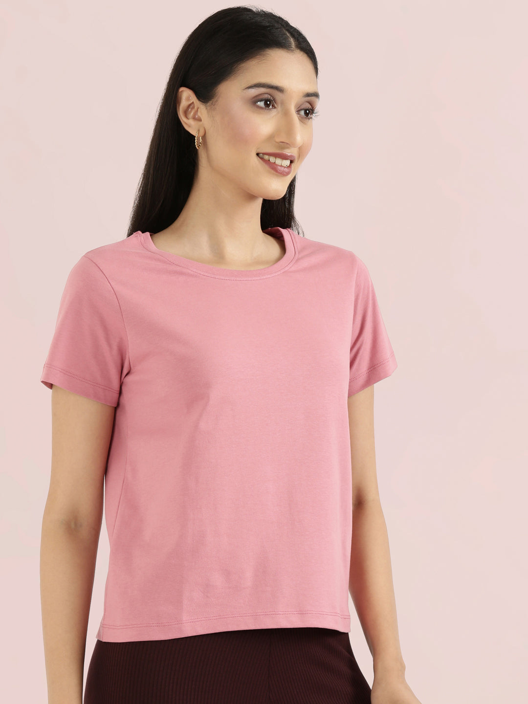 Cotton Jersey Crew Neck Slim Fit T-Shirt