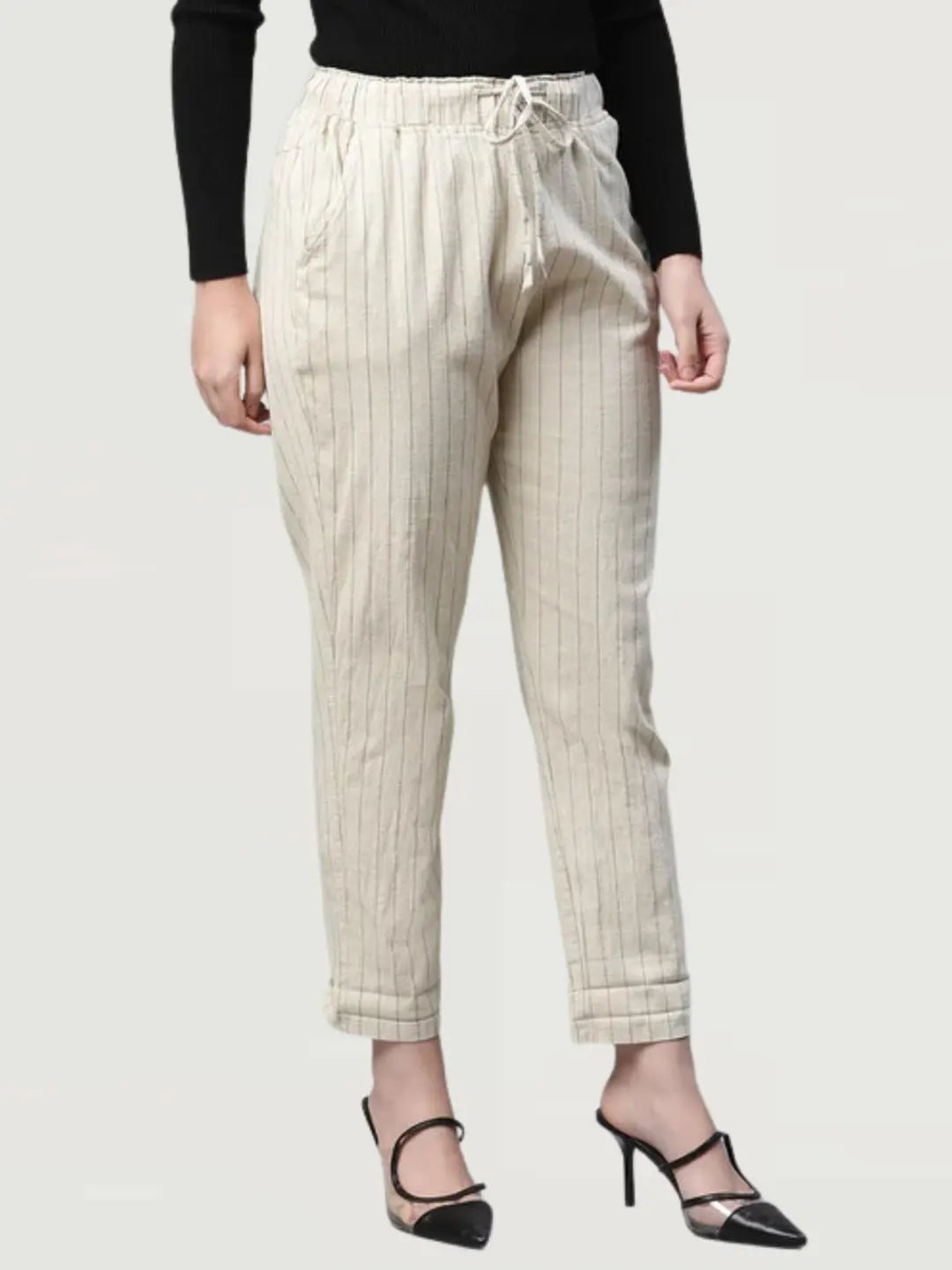 Beige Checkered Lower