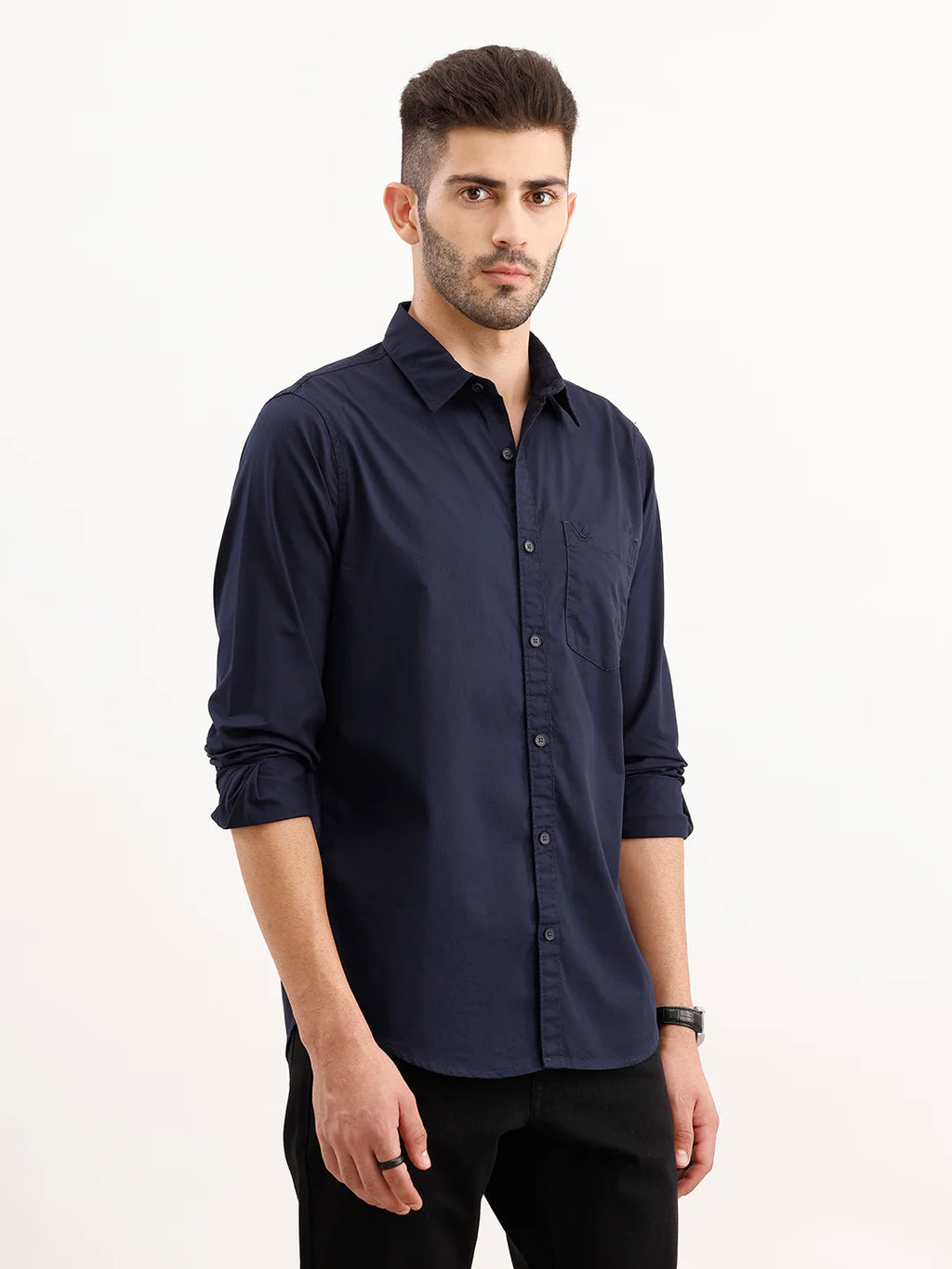 Classic Regular Fit Shirt | Navy Blue