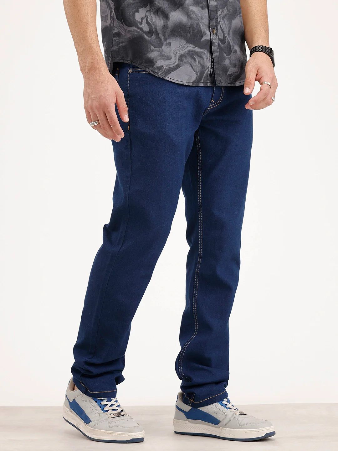 Slim Fit Denim Jeans | Dark Blue