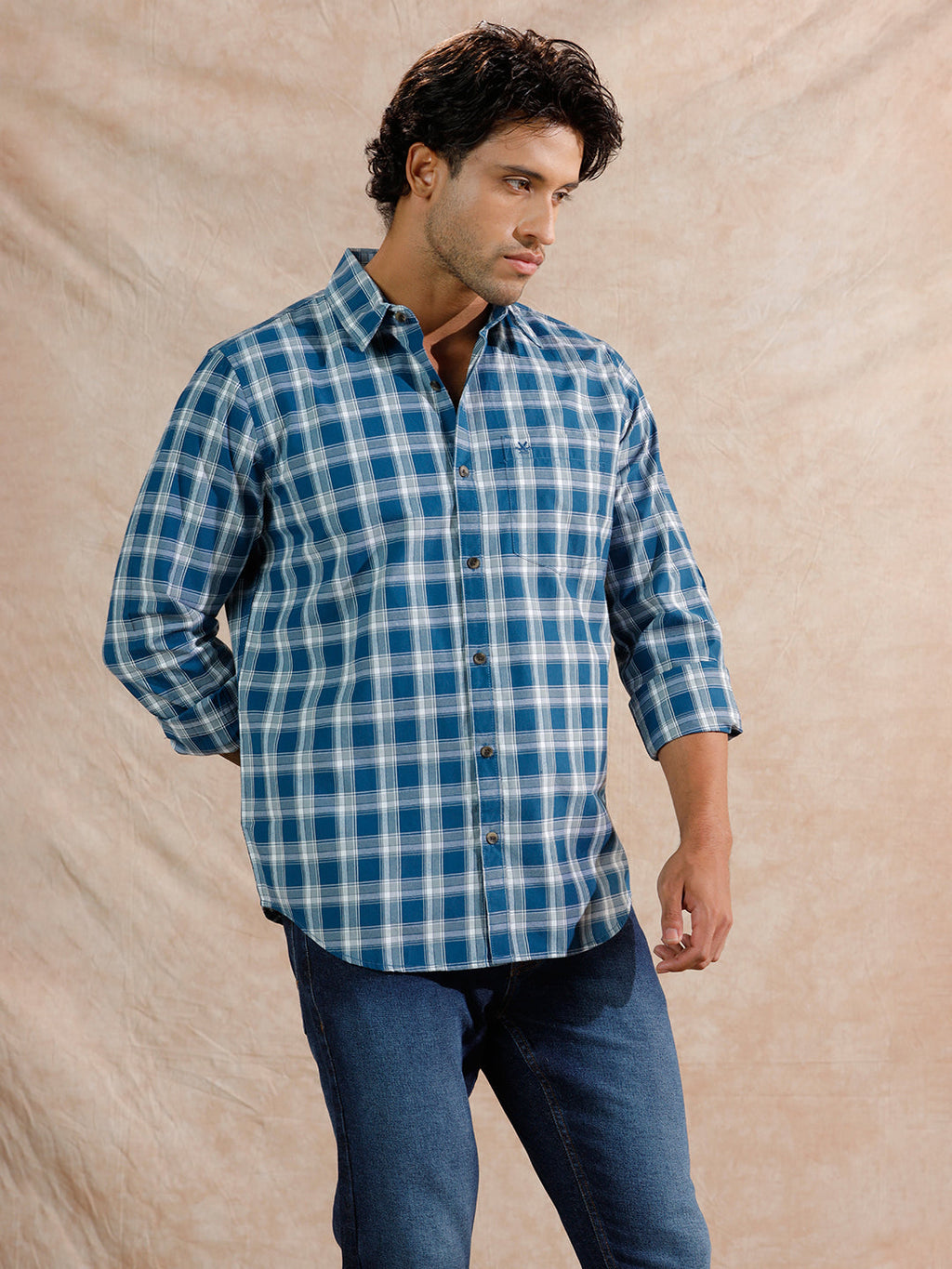 Pop Tone Regular Fit Shirt | Blue
