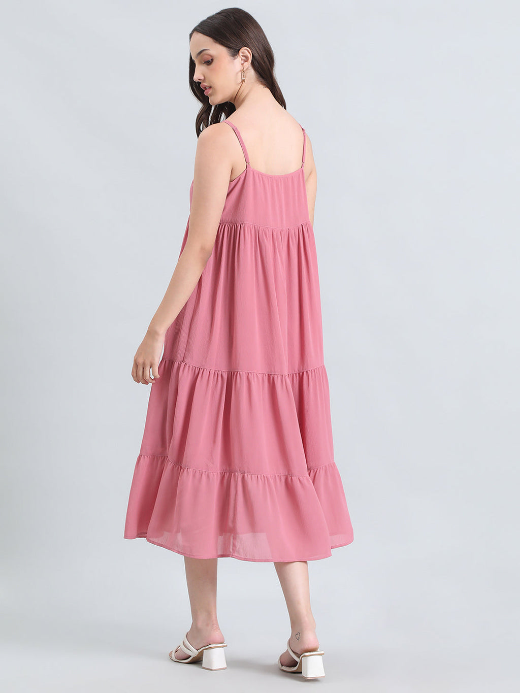 Georgette V-Neck Slip Dress