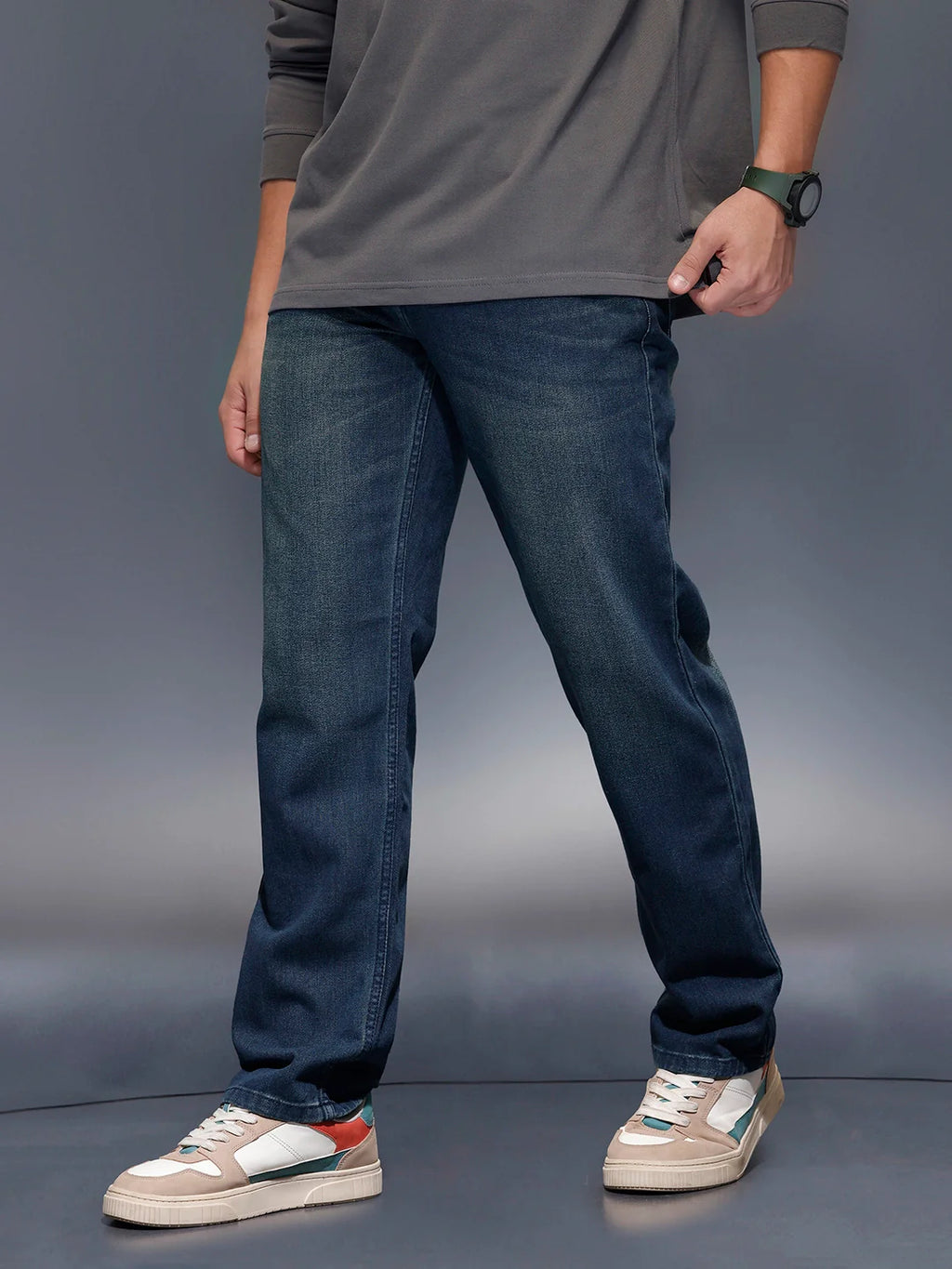 Casual Anti Fit Jeans | Dark Blue
