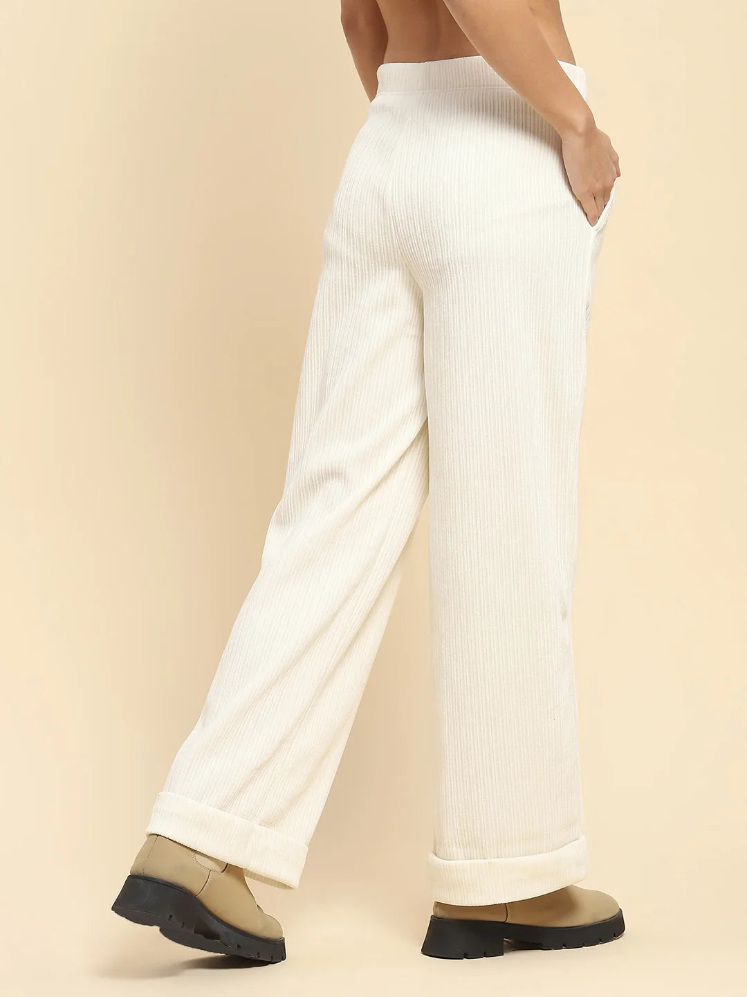 White Solid Loose Lower