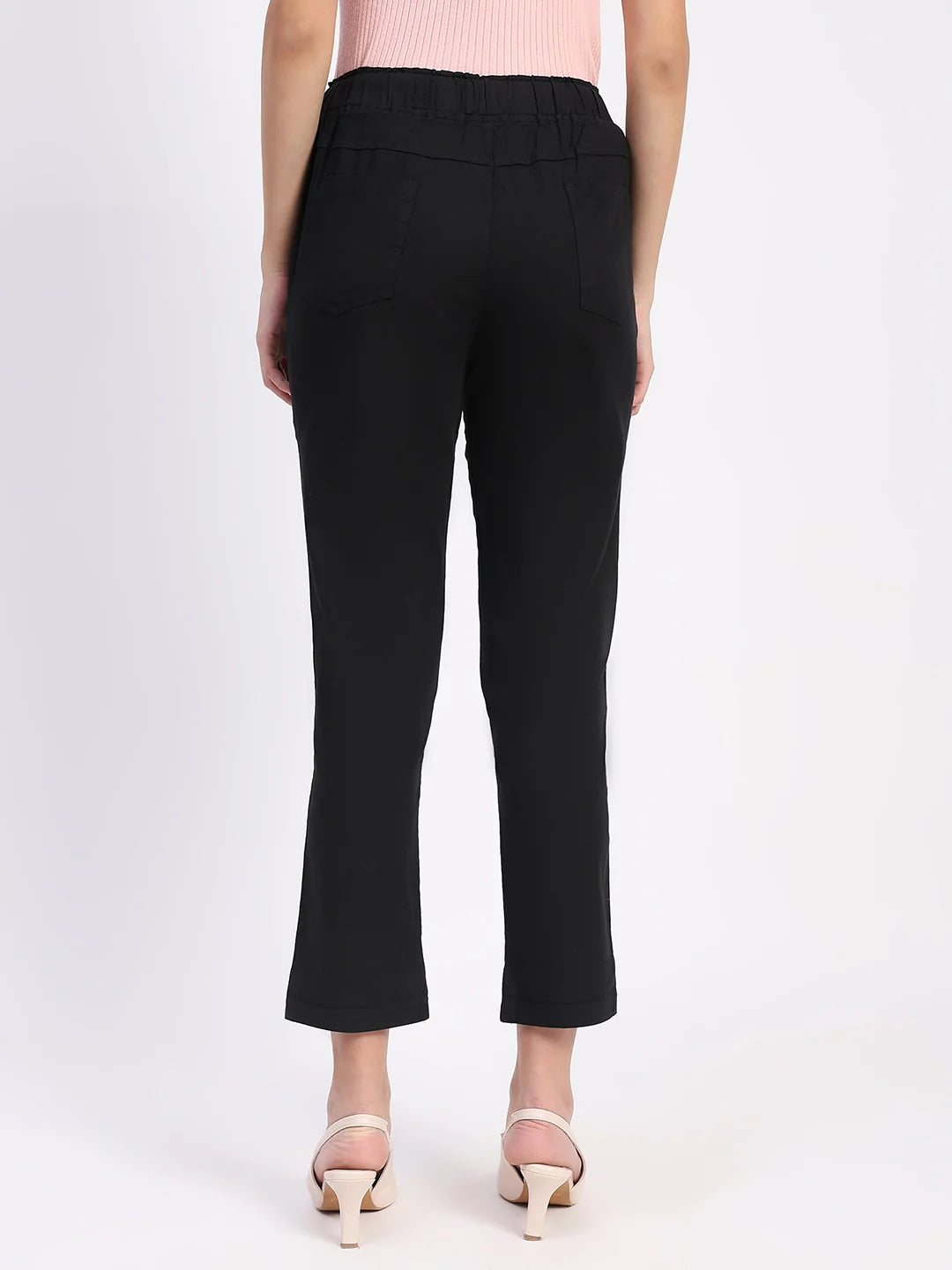 Regular Fit Black Lower With Pockets