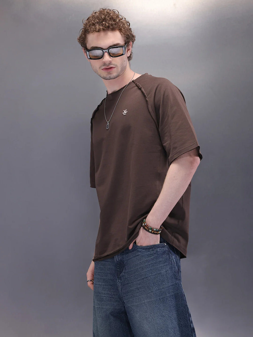 Cut & Sue Oversized T-Shirt | Dark Brown