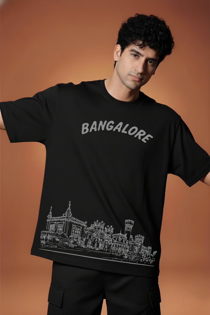 Men Printed Cotton Oversized T-Shirt