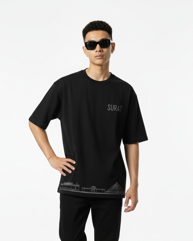 Men Printed Cotton Oversized T-Shirt
