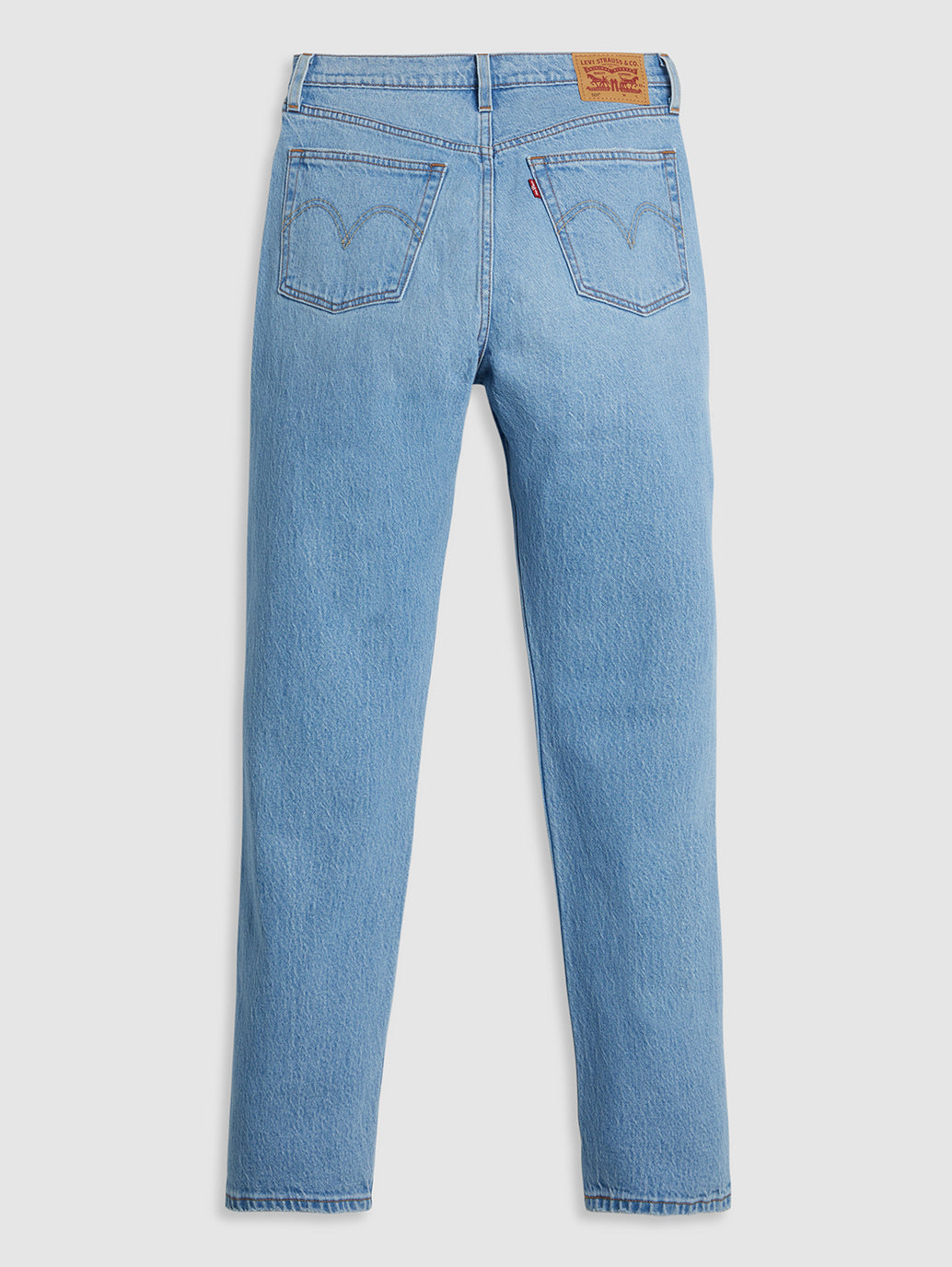 Women's 501 Blue Straight Fit High Rise Jeans