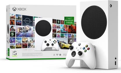MICROSOFT Xbox Series S RRS-00166 512 GB with Game Pass Ultimate 3 Month Membership (White)