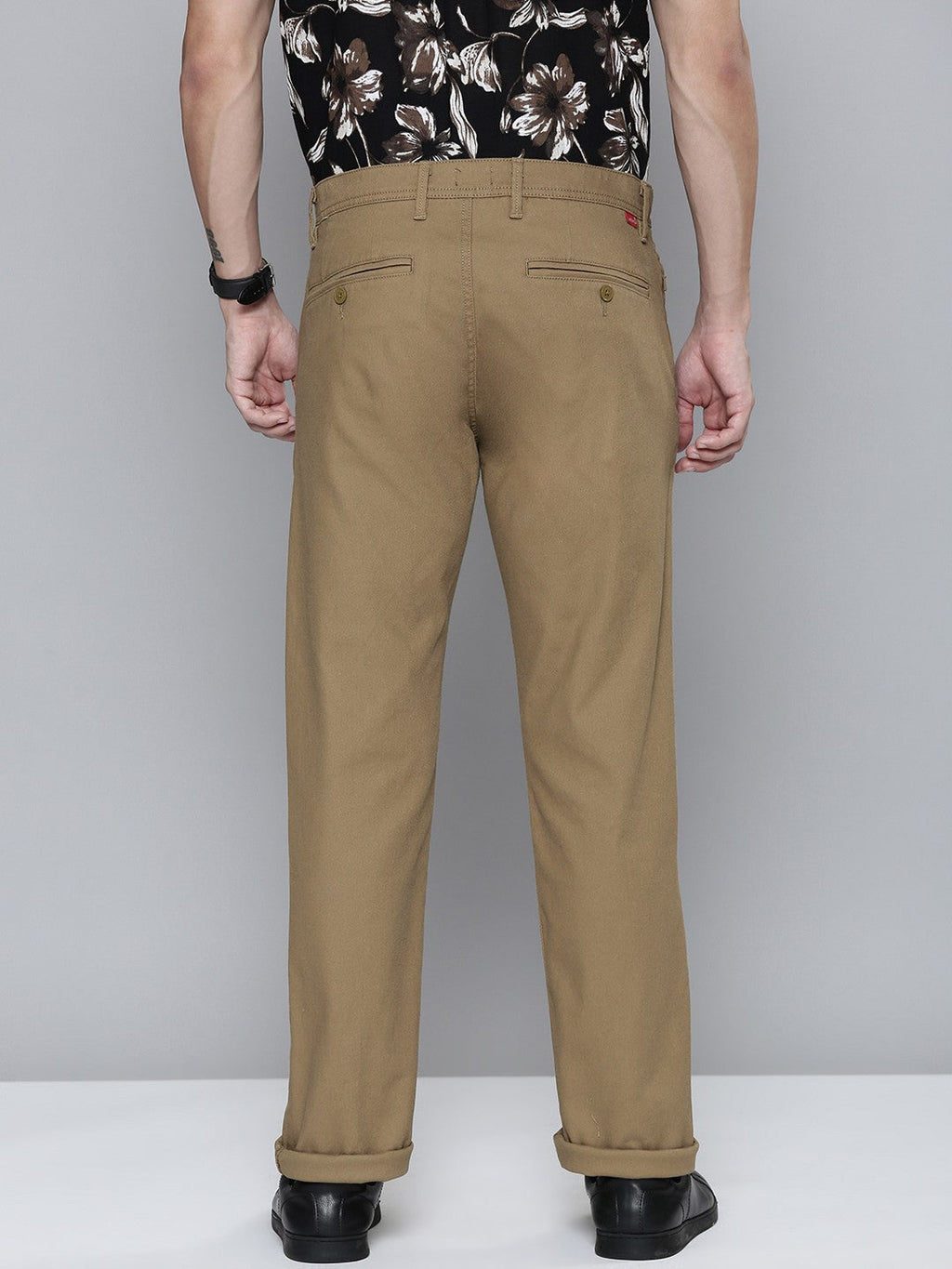 Men's Brown Slim Fit Chinos